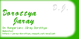 dorottya jaray business card