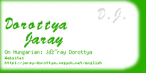 dorottya jaray business card